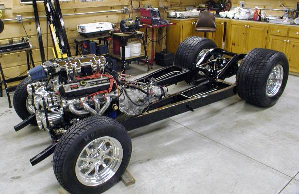 Chassis assembly in progress